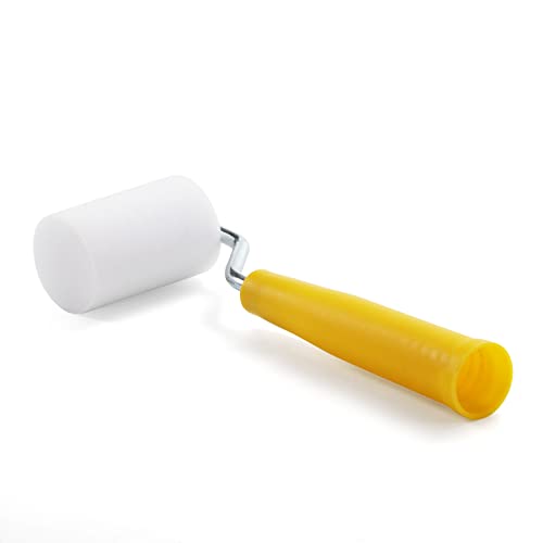 NANJA 2Inch Mini Foam Paint Roller Kit 6 Refills,Tray,Handle for Smooth | For smooth finishes, trim, cabinets, doors, tight spaces, DIY. - size: 2 Inch