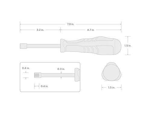 TEKTON High-Torque 1/4 Inch Bit Driver | DBH23000 - size: 1-Piece