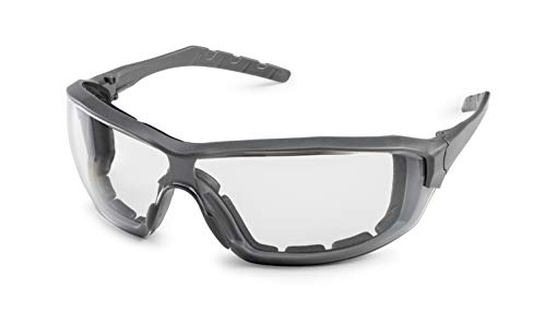 Gateway Safety 22GY79 Silverton Temple Version Safety Glass, Gray Frame - Clear FX2 Anti-Fog Lens,One Size - color: Clear Fx2 Anti-fog Lens, style: Classic