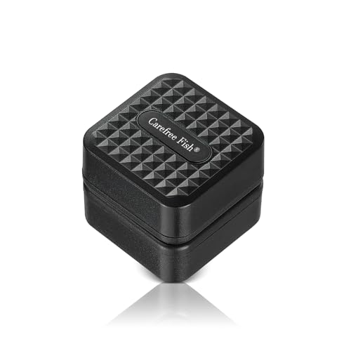 Carefree Fish Aquarium Mini Magnetic Cleaner for Glass Fish Tank Tiny Algae Scraper Not Floating - color: Black, size: Mini