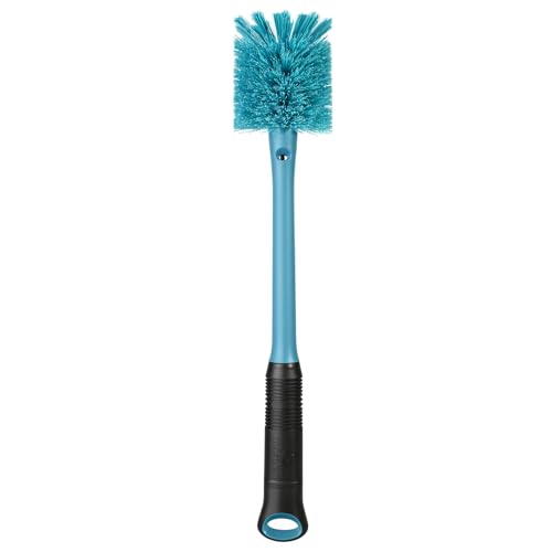MOSOLAN 2-in-1 Bottle Brush and Straw Cleaner Brush, Smokey Blue, 1 Pack - color: Smokey Blue, size: 1 Count (Pack of 1)