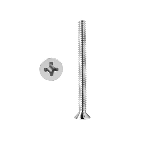 304 Stainless Steel Machine Screws,30pcs #6-32x1-1/2 Extra Long Outlet Screws Machine Long Electrical Outlet Screws Device Mounting Electrical Extender for Fix Wonky - size: #6-32x1-1/2"