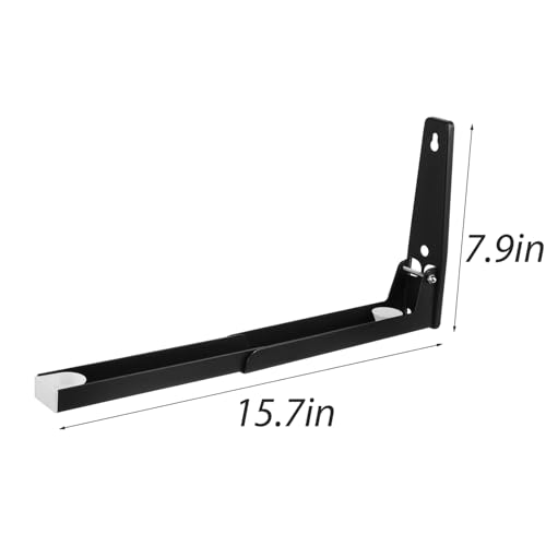 Microwave Wall Mount Shelf Bracket, Black