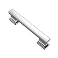 Alzassbg Polished Chrome Cabinet Pulls and Handles 10 Pack, AL3061CP - color: Polished Chrome, size: 3-3/4" Hole Center