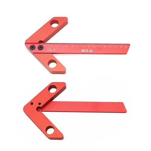 Center Measuring Tool,Center Finder, Line Gauge Center Finder, 45/90 Degree Right Angle Line Gauge Carpenter Ruler,Aluminum Alloy Woodworking Center Scribe Square Center Scribe 165mm - style: 165mm