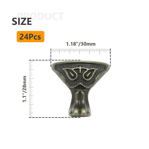 Zorfeter 20 Pcs Antique Brass Box Legs, Style3, Bronze - color: Bronze, size: Style3