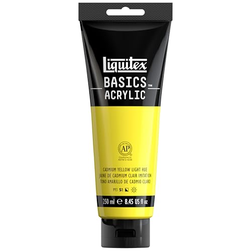 Liquitex BASICS Acrylic Paint, 8.5-oz Tube, Cadmium Yellow Light Hue - color: Cadmium Yellow Light Hue, size: 8.45 Fl Oz (Pack of 1)