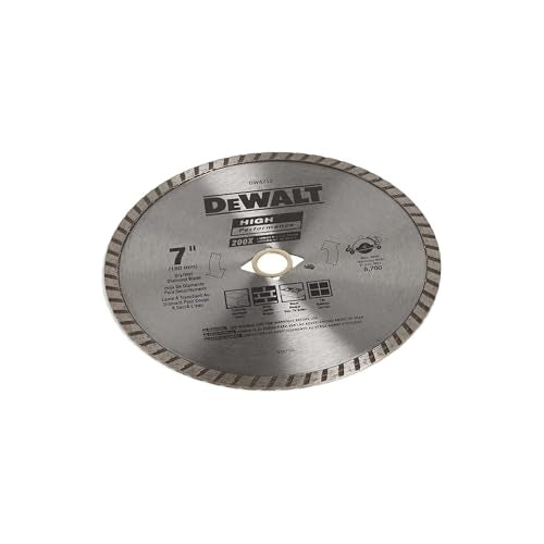 DEWALT Diamond Blade for Masonry, High Performance, 7-Inch (DW4712B) (Pack of 2) - size: 7-Inch (Pack of 2)