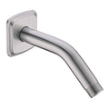 TRUSTMI Angled Shower Arm with Flange 6 Inch Stainless Steel Stream Shower Head Replacement Pipe Wall Mounted Extension Arm, Brushed Nickel - color: Brushed Nickel