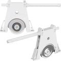 Sliding Screen Door Rollers for Andersen Gliding Screens Replacement, 1-1/4" Nylon Concave Wheels, Fits 200 & 400 Series Patio Door Screen Wheel - color: White