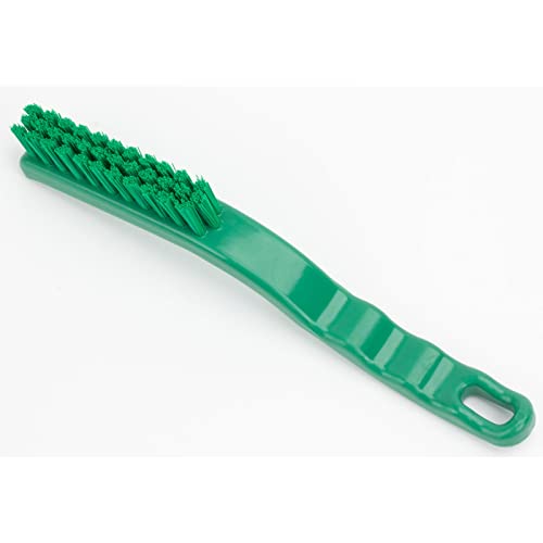 SPARTA Detail Brush Grout Brush, Crevice Brush with Hanging Hole for Bathroom, Kitchens, Countertop, Plastic, 9 Inches, White - color: Green, size: 9 Inches