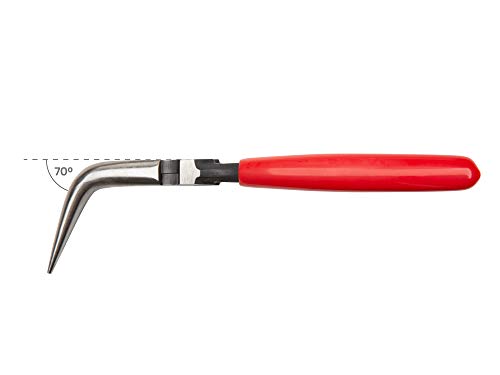TEKTON 6 Inch 70-Degree Bent Serrated Jaw Long Nose Pliers | PGF10406 - color: Serrated Jaw, size: 6 Inch 70-Degree Bent