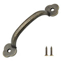 Piutouyar 12 Pcs Barn Door Handles, 3.2 in Hole Center Gate Handle, Bronze - color: Bronze, size: 4 Inch