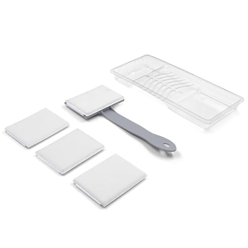 ROLLINGDOG Reach-Behind Paint Pad Set with Tray - color: 5PCS Reach-Behind Paint Pad Set