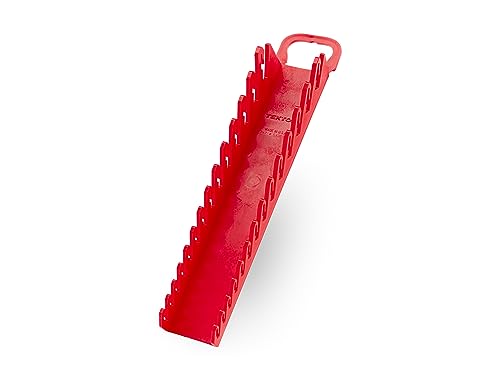 TEKTON 14-Tool Stubby Combination Wrench Holder | OWP21214 | Red