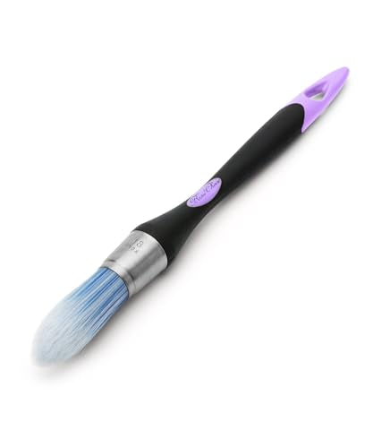 Bates- Trim Brush, 0.75 Inch, Edge Painting Tool, Trim Paint Brushes, Trimmer Edger, Trim Brush - color: Purple-black, size: 0.75 inch, 1 Pack