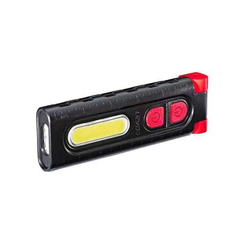 Coast PM100R 180-Degree Rotating Worklight with Magnetic Base, Black/Red