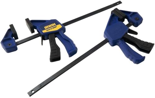 IRWIN QUICK-GRIP Bar Clamps for Woodworking, One-Handed, Micro, 4-1/4", 2 Pack (1964747) - size: 2 count (Pack of 1)