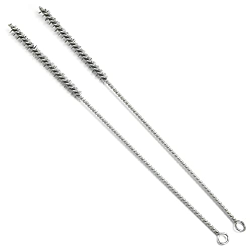 Utoolmart Steel Wire Cleaning Brush, Spiral Power Brush, 0.4-inch Diameter 12-inch Length, 2pcs - color: 2pcs, size: 1cm