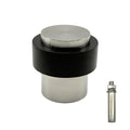 Floor Door Stopper, Wall Protection Heavy Duty Solid 304 Stainless Steel Cylindrical Door Stop with Rubber, 1 Pack, Silver - color: Silver