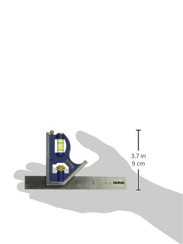 IRWIN Tools Combination Square, Metal-Body, 6-Inch (1794468), Blue - size: 6-inch