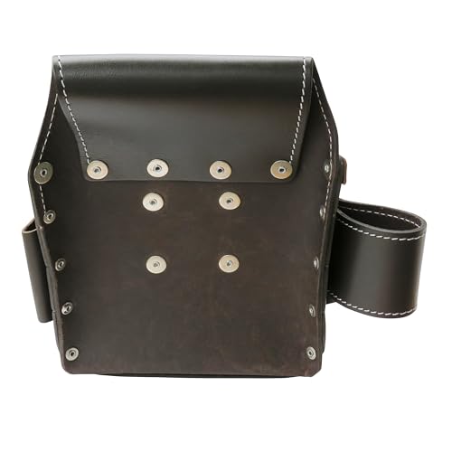 AWP Tool Pouch, Electrician Tool Pouch, Premium, Professional Multi-Pocket Organizer - size: 1 Pack, style: 7 Pocket Leather Tool Pouch