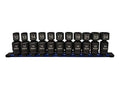 Astro Pneumatic Tool 78244 11Piece 1/2" Drive Nano Pinless Universal Impact Sockets - Metric - size: 1/2" Drive Metric