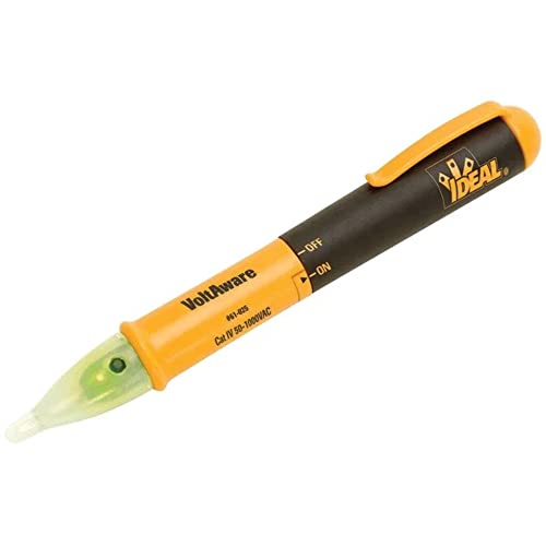 IDEAL INDUSTRIES INC. 61-025 Volt Aware Non-Contact Voltage Tester, Clear and Compact Voltage Testing, CATIV for 1000V - style: Heavy Duty