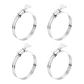 HARFINGTON 4pcs Hose Clamps 2.6"-3.5" (65-89mm) Adjustable 304 Stainless Steel Worm Gear Hose Clamps Assortment Kit for Plumbing Dryer Vent Automotive Dust Collector - size: 65-89mm