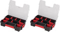CRAFTSMAN Small Storage Organizer, 10 Compartment, Plastic (CMST14021) (Pack of 2) - size: 1 Count (Pack of 2), style: Small Organizer