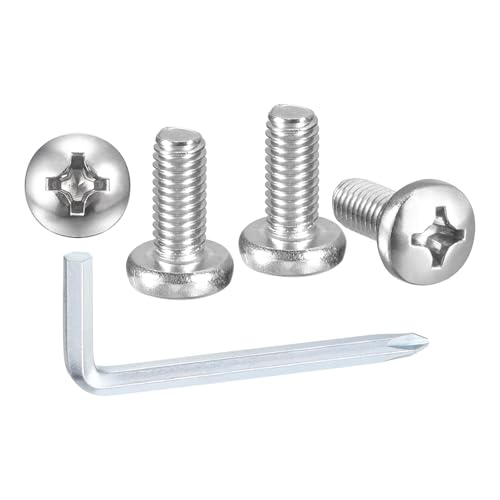 METALLIXITY Phillips Pan Head Bolt&Wrench Kit 1/4"-20x3/4 20Pcs - size: 1/4"-20x3/4"