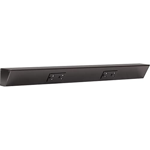 Task Lighting TR Series Angle Power Strip, 24 inch, 2 Dual Receptacles, Black - color: Black, size: 24 Inch