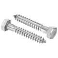 25 Pcs Hex Head Lag Screws 5/16"x2" SS 18-8 (304) Lag Bolts - color: Silver, size: 5/16"x2"