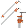 FEIRONG Heavy Duty 24" Bar Clamps 2-Pack - Professional Grade, Quick-Release, 330LB Load Limit, Built-in Ruler, 90° Angled Jaws for DIY Woodworking & Cabinet Installation | Fits 20.5" Work Range - size: Orange 24-inch 2 Pack