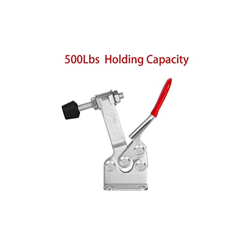 Toggle Clamp Hold Down Clamp 220Lbs Holding Capacity Antislip Horizontal Quick Release Toggle Clamp 4 Pack - style: 201B