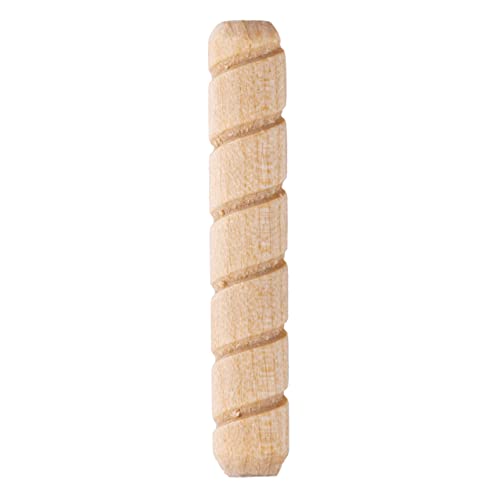 Spiral Grooved Hardwood Dowel Pins | 1/4 X 1-1/2" | Pack of 50 Approx. | Wooden Furniture Dowel Pins for Strong Connection | Furniture Making, Refurbishing or Crafts | UA-415-W - size: 1/4" X 1-1/2"
