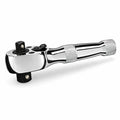 Powerbuilt Stubby Ratchet, Dual Head Ratchet, 1/4 Inch and 3/8 Inch Drive, Reversible Switch, 72 Tooth, Small Tight Space - 640931 - style: 1/4" and 3/8" Dual Head