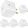 GE Outlet Extender, 3 Outlet Multi Plug Wall Power Splitter (Pack of 5) - size: 5 Pack