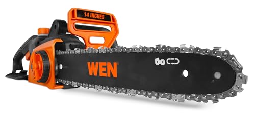 WEN Electric Chainsaw, Corded,10-Amp, 14-Inch (CP1014) - size: 10A, 14 in.