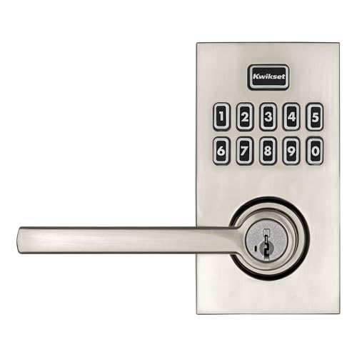 Kwikset 917HFL-15S Smartcode Keypad Electronic with Halifax Lever SmartKey with 6AL Latch and RCS Strike Satin Nickel Finish - color: Satin Nickel