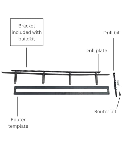 Floating Shelf Brackets - Sheppard Brackets - Easy Install - Heavy Duty (40 inch Build Kit) - size: 40 inch with Build Kit