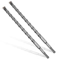 5/8x12 SDS-Plus Rotary Hammer Drill Bit, Carbide Tip 4-Cutter for Brick,Stone & Concrete, Packed of 2pcs. - size: 5/8x12" (2pcs)