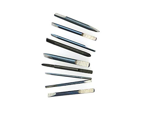 New 9 pcs Precision Watch Flat Blade Slotted Screwdriver Set Watchmakers Tools