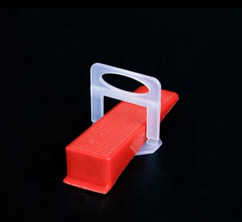 Tile Leveling System Clips- Tile Spacers Clips Tile Tools- Tile Installation Tools for Professional Ceramic Tile and Stone Installation. (4000 Clips 1/8") - size: 4000 Clips 1/8"