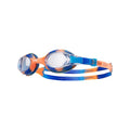 TYR Kids' Swimple Goggles - Colorful Swim Goggles for Beginners - color: Blue/Orange