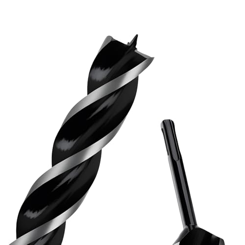 1-1/4" x 12" Auger Drill Bit with SDS Plus Shank for Wood - size: 1-1/4"x12"
