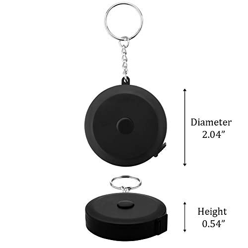 2PCS Keychain Measuring Tape for Body,60 Inch/1.5M Dual Sided Tape Measure