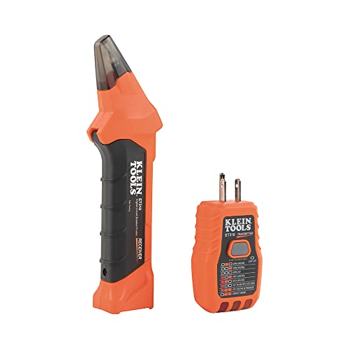Klein Tools 80016 Circuit Breaker Finder Tool Kit with Accessories, GFCI Outlet Tester, 2-Piece Set, Includes Cat. No. ET310 and Cat. No. 69411 - size: 2-Piece Kit