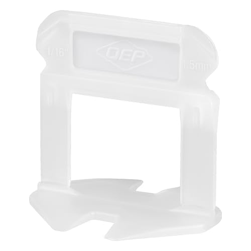 QEP 99777 LASH XL Tile Leveling System Clips for 1/16" Grout, White (2,000-pack)