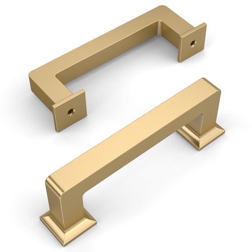 Amerdeco 10 Pack Champagne Bronze Cabinet Pulls 3 Inch(76MM) Hole Centers Kitchen Cabinet Handles Cabinet Hardware Kitchen Handles for Cabinets Cupboard Handles Drawer Pulls ZH0019 - color: Champagne Bronze, size: 3" Hole Center